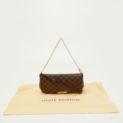 Pre Owned Louis Vuitton Damier Ebene Canvas Favorite MM Bag