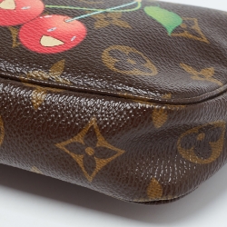 Pre Owned Louis Vuitton Monogram Canvas Cerises Print Accessories Pochette 