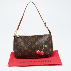 Pre Owned Louis Vuitton Monogram Canvas Cerises Print Accessories Pochette 