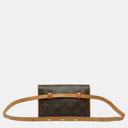 مملوكة مسبقًا Louis Vuitton Brown Canvas Monogram Pochette Florentine