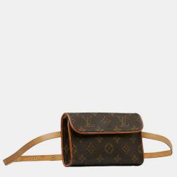 مملوكة مسبقًا Louis Vuitton Brown Canvas Monogram Pochette Florentine