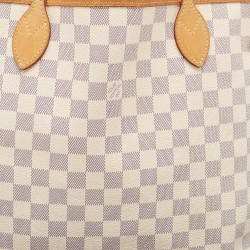Louis Vuitton Damier Azur Canvas Neverfull MM Bag