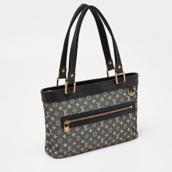 Pre Owned Louis Vuitton Black Monogram Mini Lin Lucille PM Bag