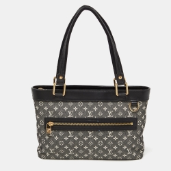 Pre Owned Louis Vuitton Black Monogram Mini Lin Lucille PM Bag