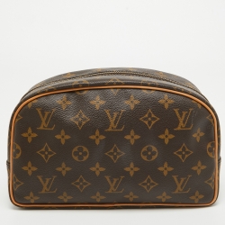 Pre Owned Louis Vuitton Monogram Canvas Trousse Toiletry Pouch 25