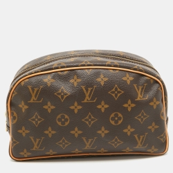 Pre Owned Louis Vuitton Monogram Canvas Trousse Toiletry Pouch 25