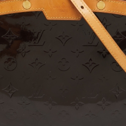 Pre Owned Louis Vuitton Amarante Monogram Vernis Brea MM Bag