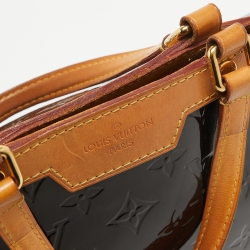 Pre Owned Louis Vuitton Amarante Monogram Vernis Brea MM Bag