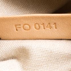 Pre Owned Louis Vuitton Blanc Corail Monogram Vernis Sherwood GM Bag