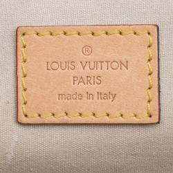 Pre Owned Louis Vuitton Blanc Corail Monogram Vernis Sherwood GM Bag