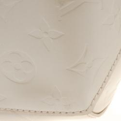 Pre Owned Louis Vuitton Blanc Corail Monogram Vernis Sherwood GM Bag