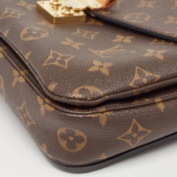 Pre Owned Louis Vuitton Monogram Canvas Pochette Metis Bag