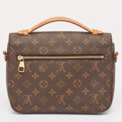 Pre Owned Louis Vuitton Monogram Canvas Pochette Metis Bag