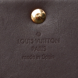 مملوكة مسبقًا Louis Vuitton Amarante Monogram Vernis Envelope Business Card Holder
