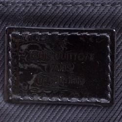 Pre Owned حقيبة يد صغيرة لوي فيتون دينتيل جلد لامعة مونوغرام سوداء