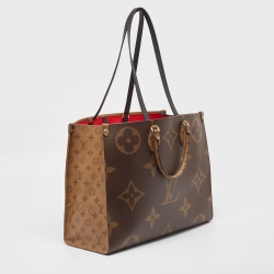 Pre Owned Louis Vuitton Monogram Reverse Giant Canvas OnTheGo GM Bag