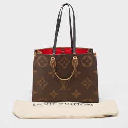 Pre Owned Louis Vuitton Monogram Reverse Giant Canvas OnTheGo GM Bag