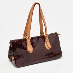 Pre Owned Louis Vuitton Amarante Monogram Vernis Rosewood Avenue Bag