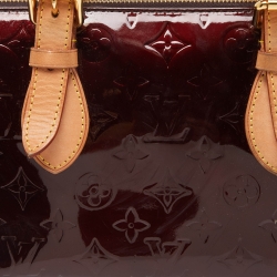 Pre Owned Louis Vuitton Amarante Monogram Vernis Rosewood Avenue Bag