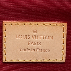 Pre Owned حقيبة لوي فيتون بيليفو فيرنيه مونوغرامي عنابي PM