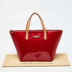 Pre Owned حقيبة لوي فيتون بيليفو فيرنيه مونوغرامي عنابي PM