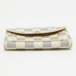 Pre Owned Louis Vuitton Damier Azur Canvas Pochette Belt Bag