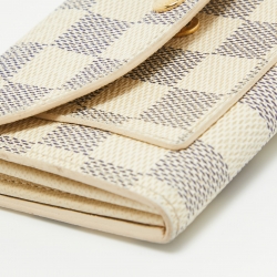 Pre Owned Louis Vuitton Damier Azur Canvas Pochette Belt Bag