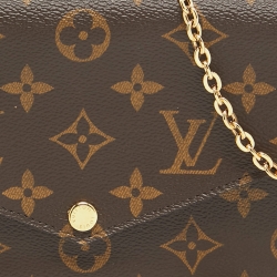 Pre Owned Louis Vuitton Monogram Canvas Felicie Pochette Bag