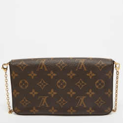 Pre Owned Louis Vuitton Monogram Canvas Felicie Pochette Bag
