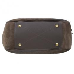 Pre Owned حقيبة يد هوبو لوي فيتون مونوجرامي إمبرينت جلد رمادي غامق أوداسيوس أومبير