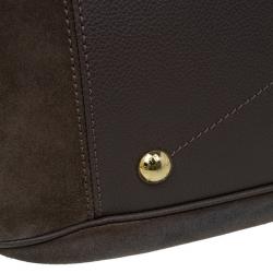 Pre Owned حقيبة يد هوبو لوي فيتون مونوجرامي إمبرينت جلد رمادي غامق أوداسيوس أومبير