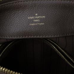 Pre Owned حقيبة يد هوبو لوي فيتون مونوجرامي إمبرينت جلد رمادي غامق أوداسيوس أومبير