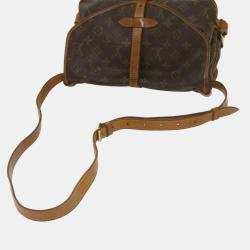 Louis Vuitton Brown Canvas  Saumur Shoulder Bags
