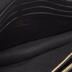 Pre Owned Louis Vuitton Black Damier Ebene Canvas Vavin Chain Wallet 