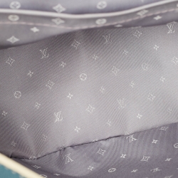 Pre Owned Louis Vuitton Blue Suhali Leather Le Talentueux Bag