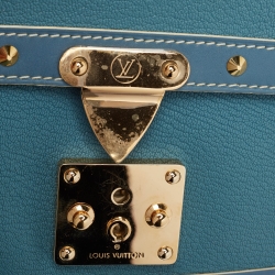 Pre Owned Louis Vuitton Blue Suhali Leather Le Talentueux Bag