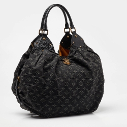 مملوكة مسبقًا Louis Vuitton Black Denim Monogram Surya XL Bag