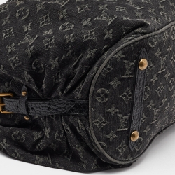 مملوكة مسبقًا Louis Vuitton Black Denim Monogram Surya XL Bag