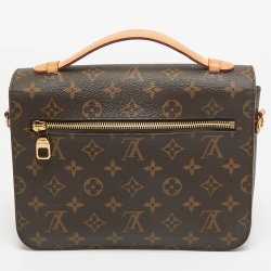 Pre Owned Louis Vuitton Monogram Canvas Pochette Metis Bag