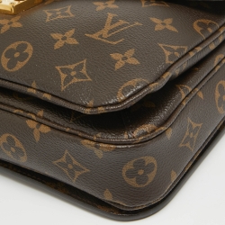 Pre Owned Louis Vuitton Monogram Canvas Pochette Metis Bag