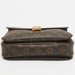 Pre Owned Louis Vuitton Monogram Canvas Pochette Metis Bag