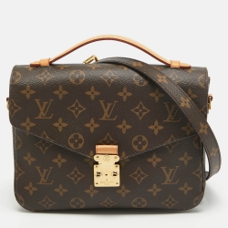 Pre Owned Louis Vuitton Monogram Canvas Pochette Metis Bag