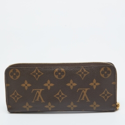 Pre Owned Louis Vuitton Monogram Canvas Portefeiulle Clemence Wallet