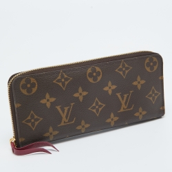 Pre Owned Louis Vuitton Monogram Canvas Portefeiulle Clemence Wallet