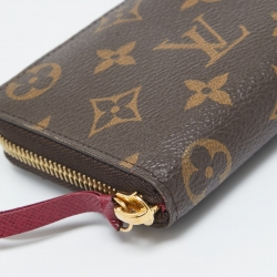 Pre Owned Louis Vuitton Monogram Canvas Portefeiulle Clemence Wallet