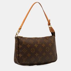 مملوكة مسبقًا Louis Vuitton Brown Monogram Pochette Accessoires Handbag