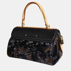 Louis Vuitton Brown Monogram Canvas and Leather Fleur de Jais Carrousel Top Handle Bag