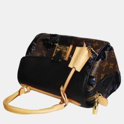 Louis Vuitton Brown Monogram Canvas and Leather Fleur de Jais Carrousel Top Handle Bag