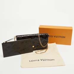 Pre Owned Louis Vuitton Amarante Monogram Vernis Pochette Felicie Bag