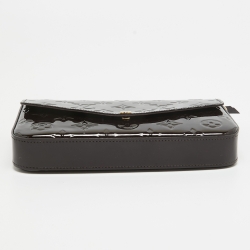 Pre Owned Louis Vuitton Amarante Monogram Vernis Pochette Felicie Bag